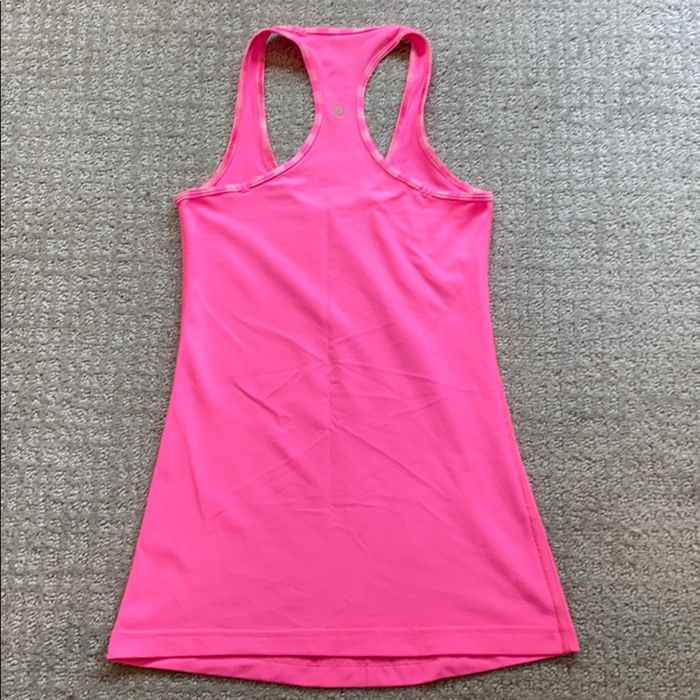 Lululemon Pink Racerback Running Tank - Picture 2 of 6